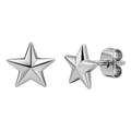Polished Stainless Steel Star Stud Earrings | PENVOR CLARKKE