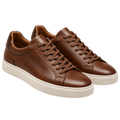 Premium Brown Leather Smart Trainers | PENVOR CLARKKE