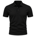 Premium Black Cotton Piqué Polo Shirt | PENVOR CLARKKE