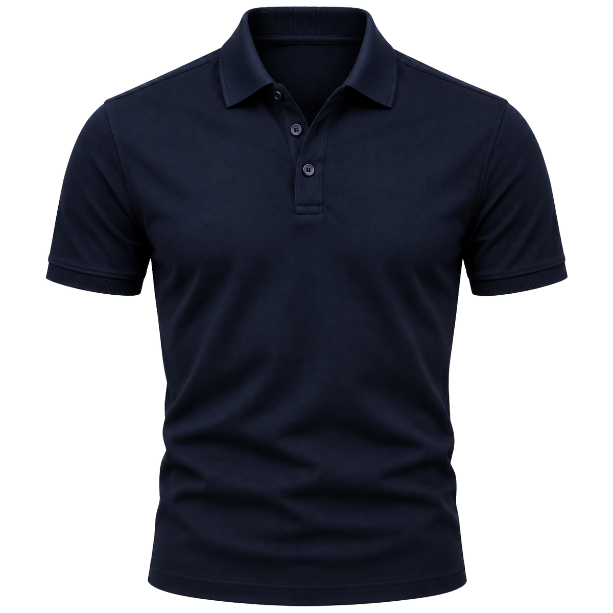 Premium Navy Cotton Piqué Polo Shirt | PENVOR CLARKKE
